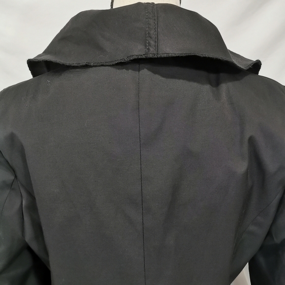 Vintage DKNY Black Ruffled Zip Front Jacket - Sz S - Picture 5 of 11